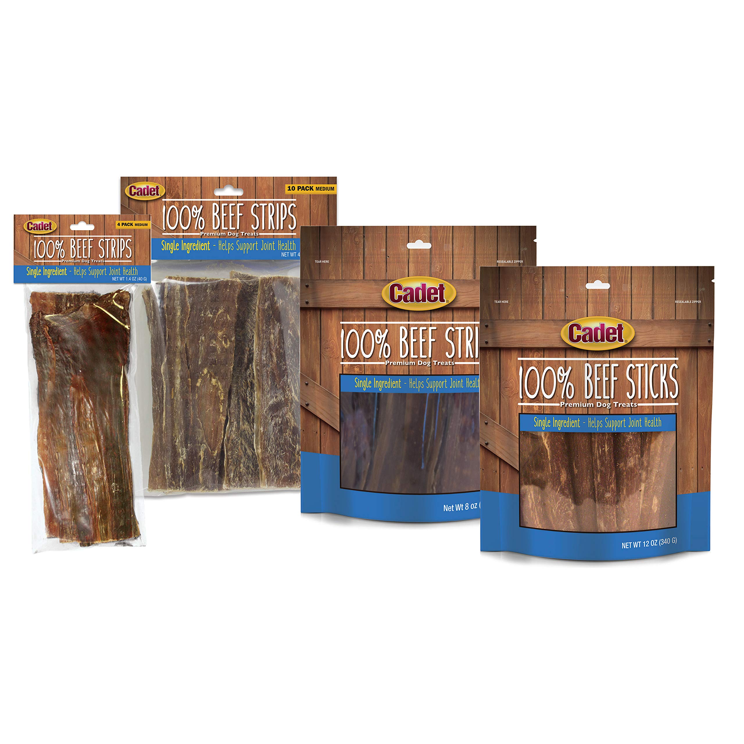 Cadet 100% Beef Strips Dog Treats, Single Ingredient Beef Esophagus Dog Jerky, Healthy High Protein Rawhide Alternative for Small & Large Dogs, 8 Ounce - Image 5