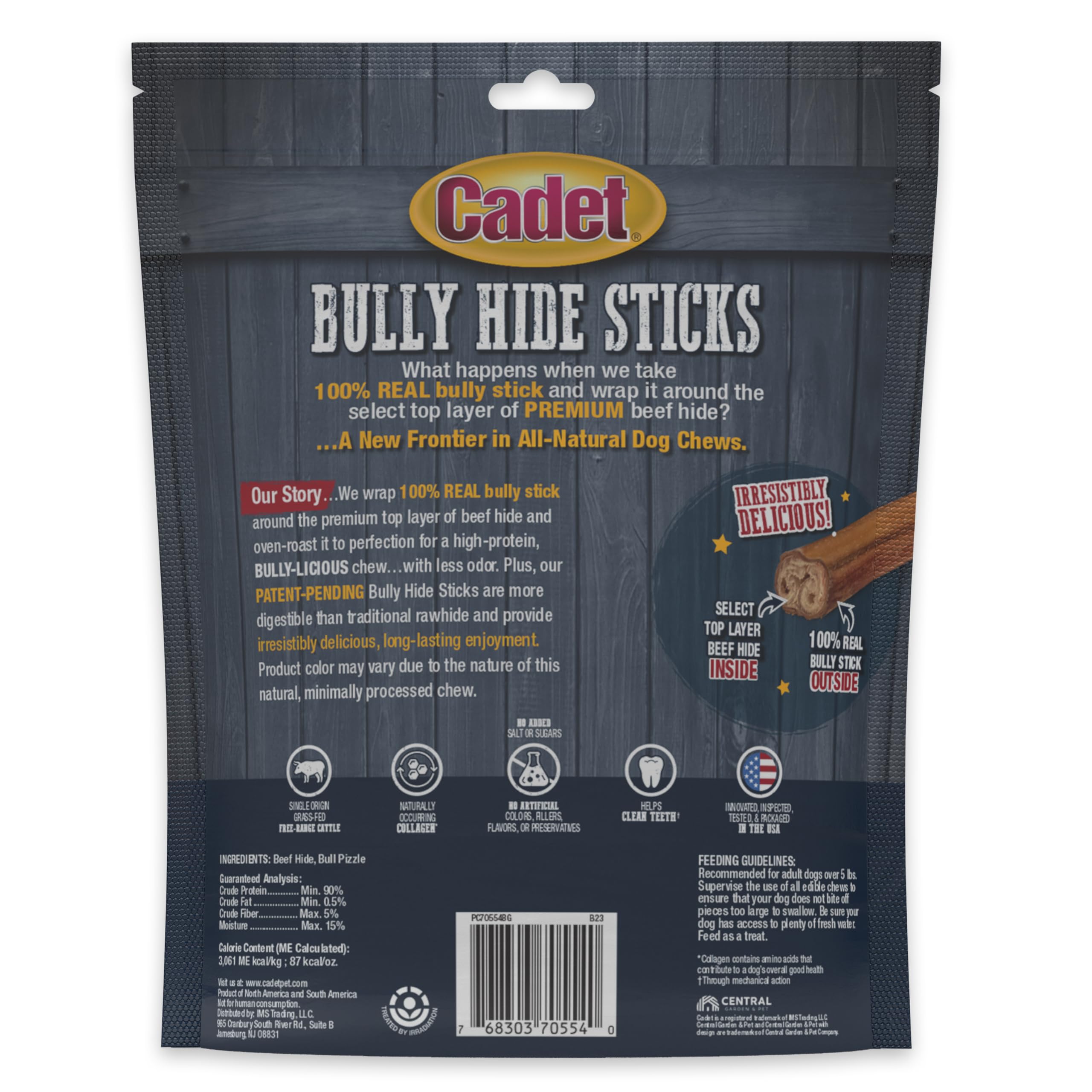 Cadet Bully Hide Sticks for Small Dogs, All-Natural Beef Pizzle, Limited-Ingredient Long-Lasting Dog Chews for Aggressive Chewers, 12 Count - Image 10