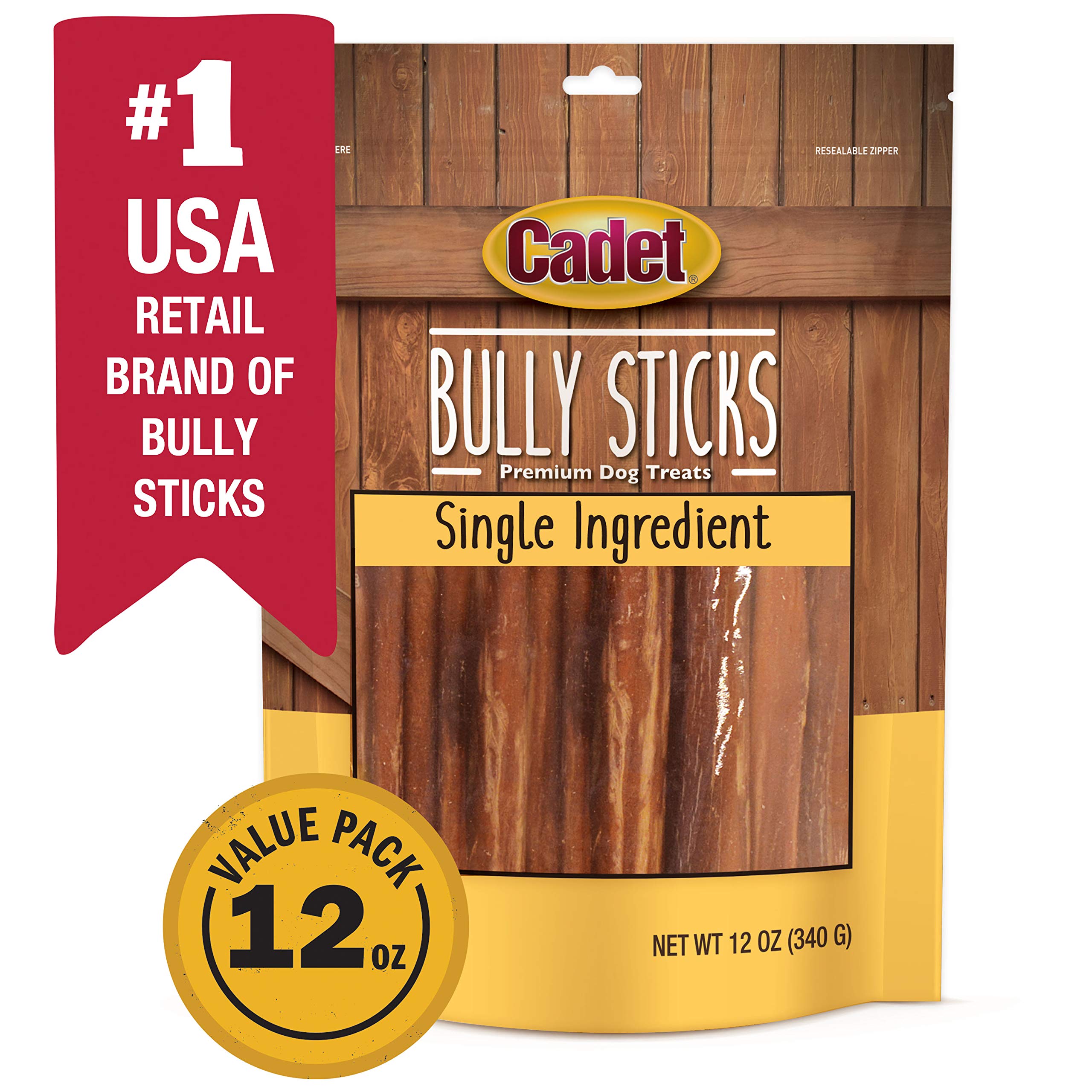 Cadet Bully Sticks for Small Dogs – All-Natural Beef Pizzle, High Protein, Low Fat, Long-Lasting, Grain & Rawhide-Free Dog Chews for Aggressive Chewers, Small (12 Ounce) - Image 12