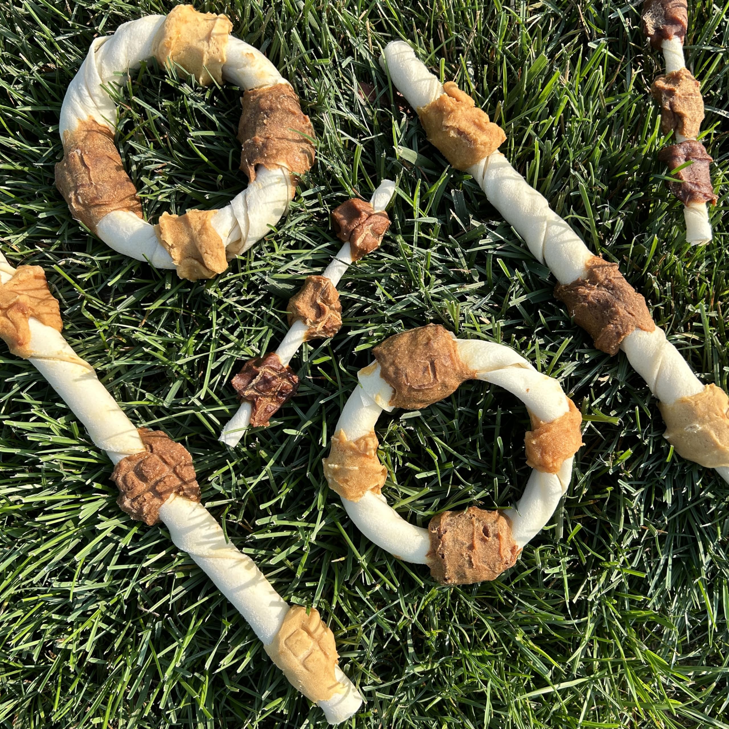 Cadet Chef's Specialties Natural Rawhide Shish Kabob Chew Sticks, Apple Peanut Butter Flavor, Healthy Dog Treats for Large Breeds, 3 Count - Image 3