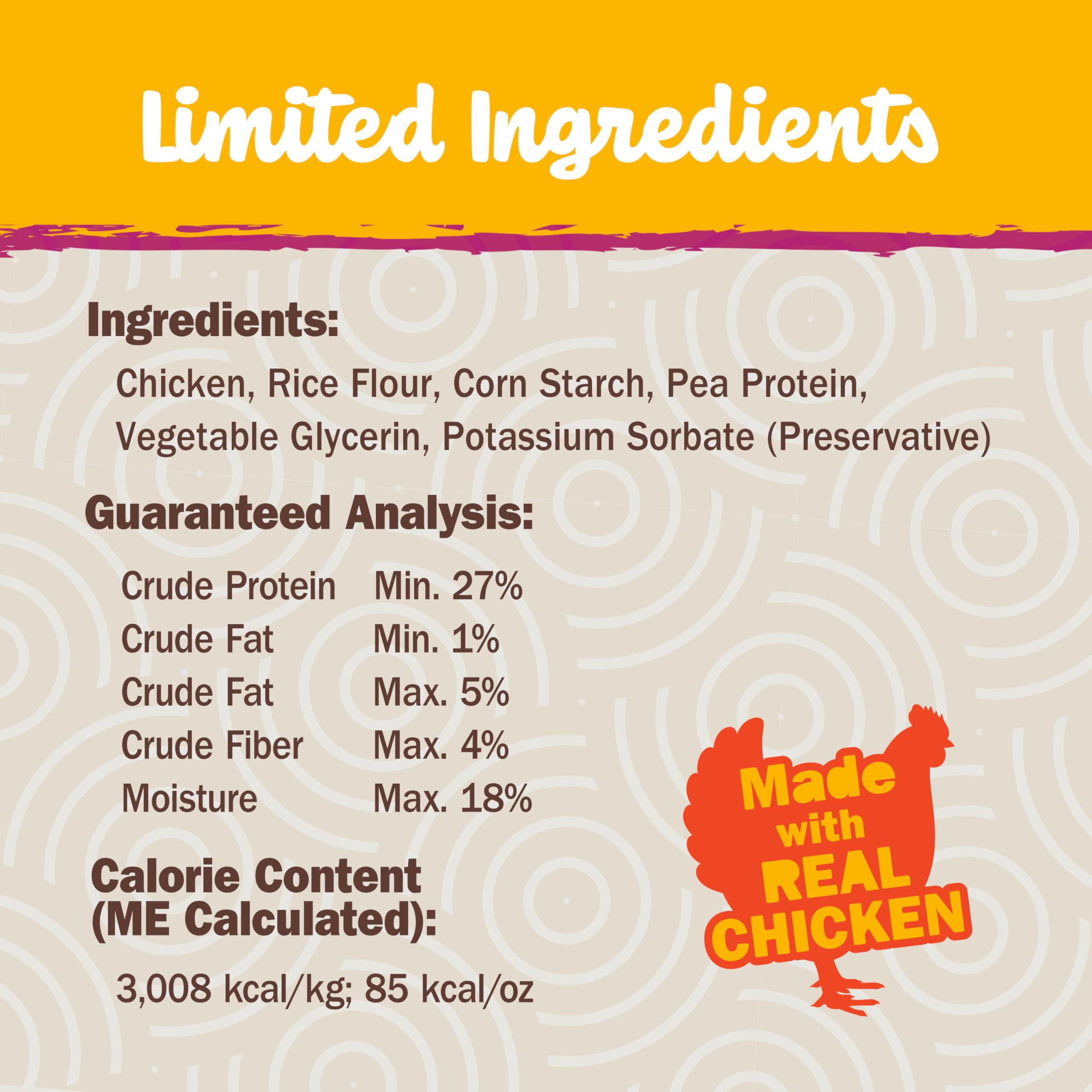 Cadet Chewalicious Chewy 'N Savory Rolls with Real Chicken, Rawhide-Free Healthy Dog Chews, Limited-Ingredient Dog Treats & Long-Lasting Chew Treats for Dogs, Chicken Flavor, 2 Pack - Image 5