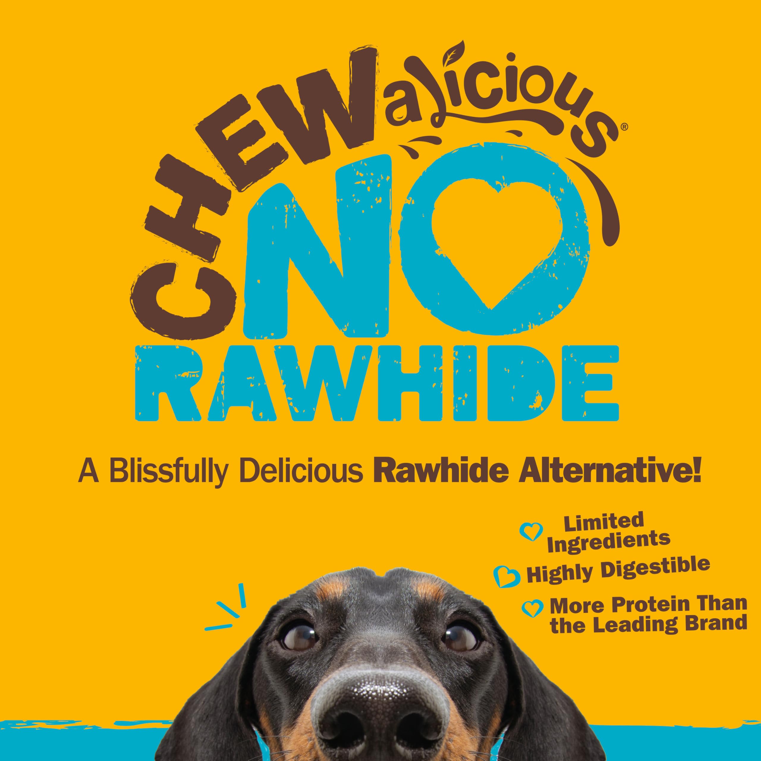 Cadet Chewalicious Classic Chewy Twists with Real Peanut Butter, Rawhide-Free Healthy Dog Chews, Limited-Ingredient & Long-Lasting Chew Treats for Dogs, Peanut Butter Flavor, 15 Count - Image 10
