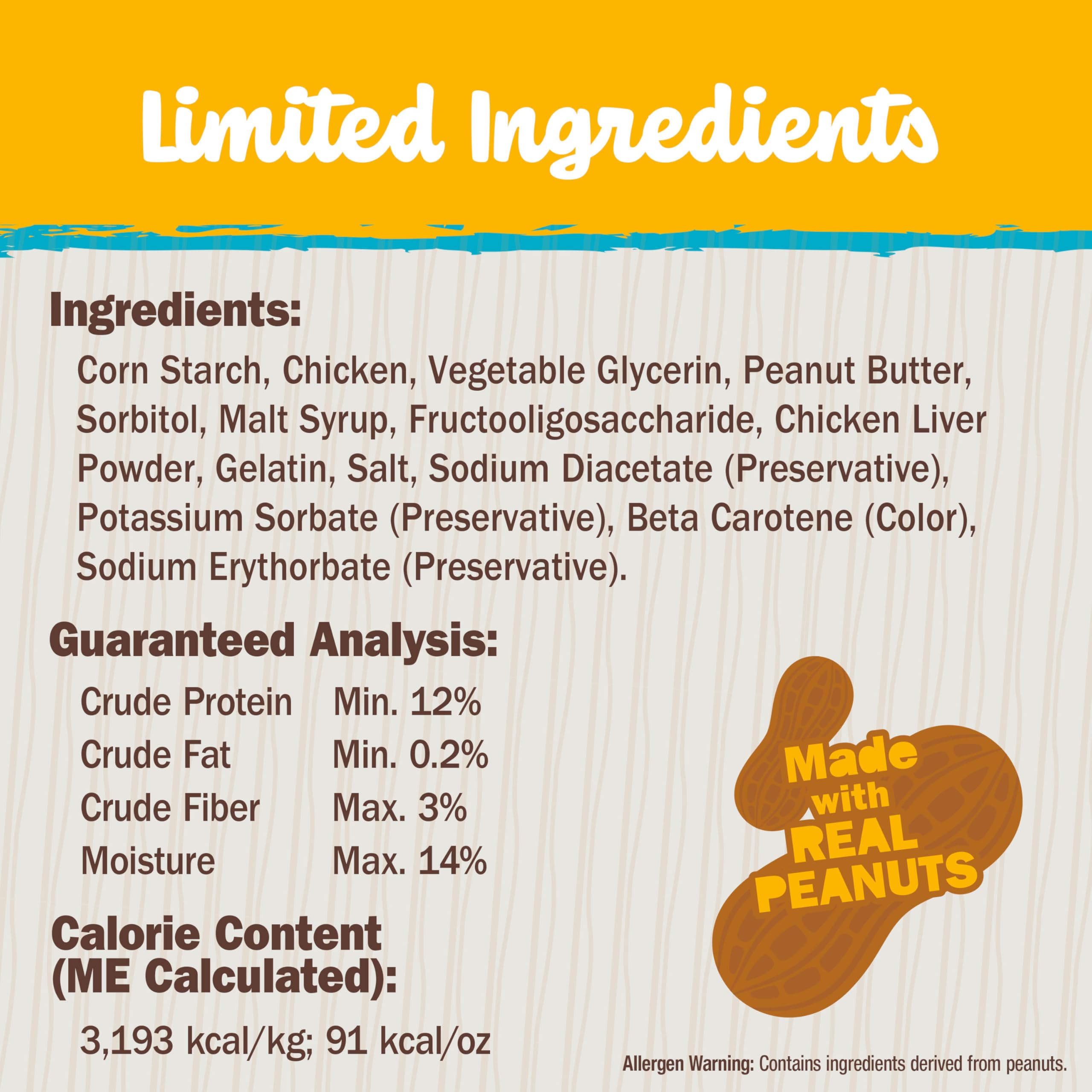 Cadet Chewalicious Classic Chewy Twists with Real Peanut Butter, Rawhide-Free Healthy Dog Chews, Limited-Ingredient & Long-Lasting Chew Treats for Dogs, Peanut Butter Flavor, 15 Count - Image 7