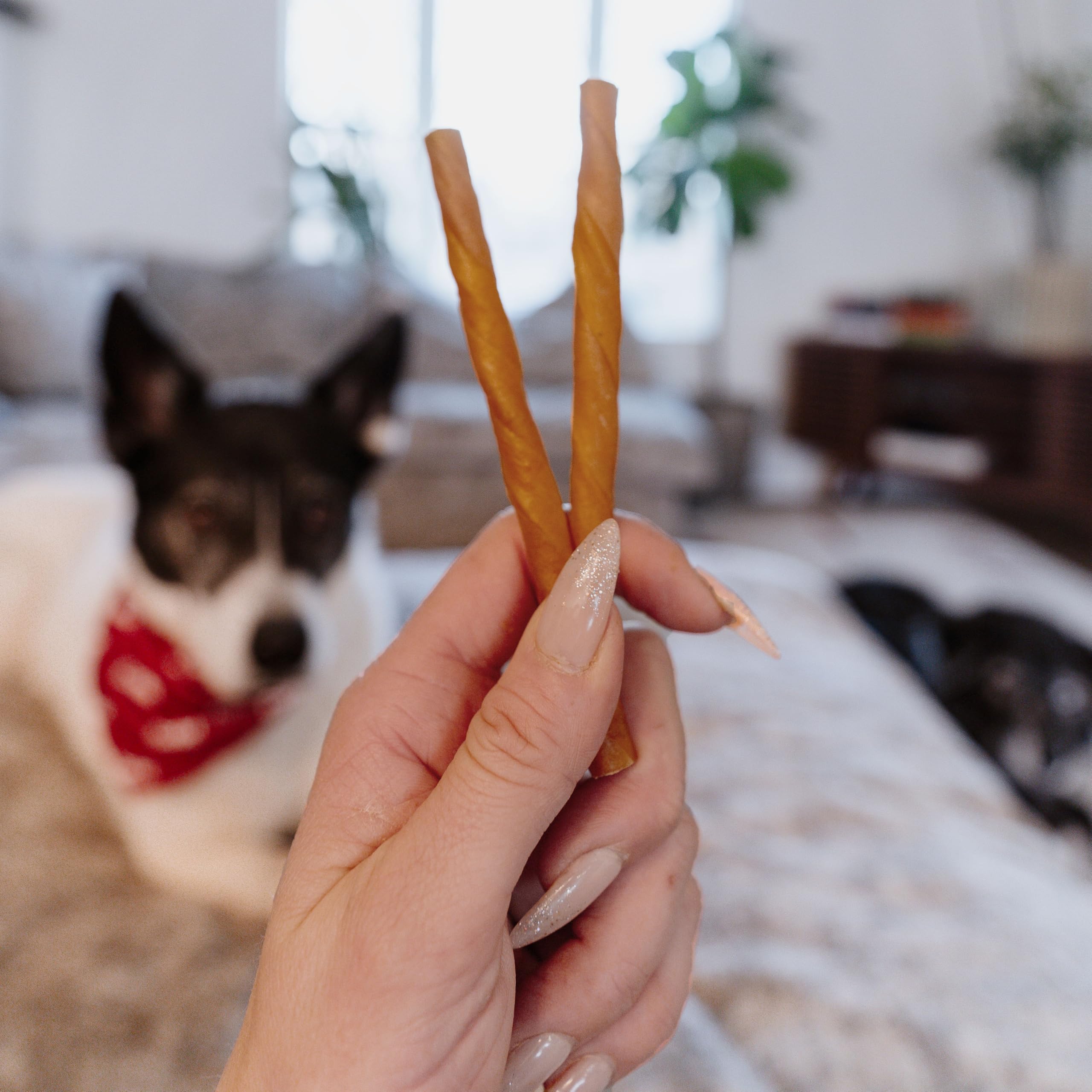 Cadet Chewalicious Classic Chewy Twists with Real Peanut Butter, Rawhide-Free Healthy Dog Chews, Limited-Ingredient & Long-Lasting Chew Treats for Dogs, Peanut Butter Flavor, 15 Count - Image 8