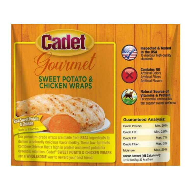 Cadet Gourmet 01307 14 oz Sweet Potato & Chicken Wraps Dog Treats - Quantity 2 bags2 - Image 4