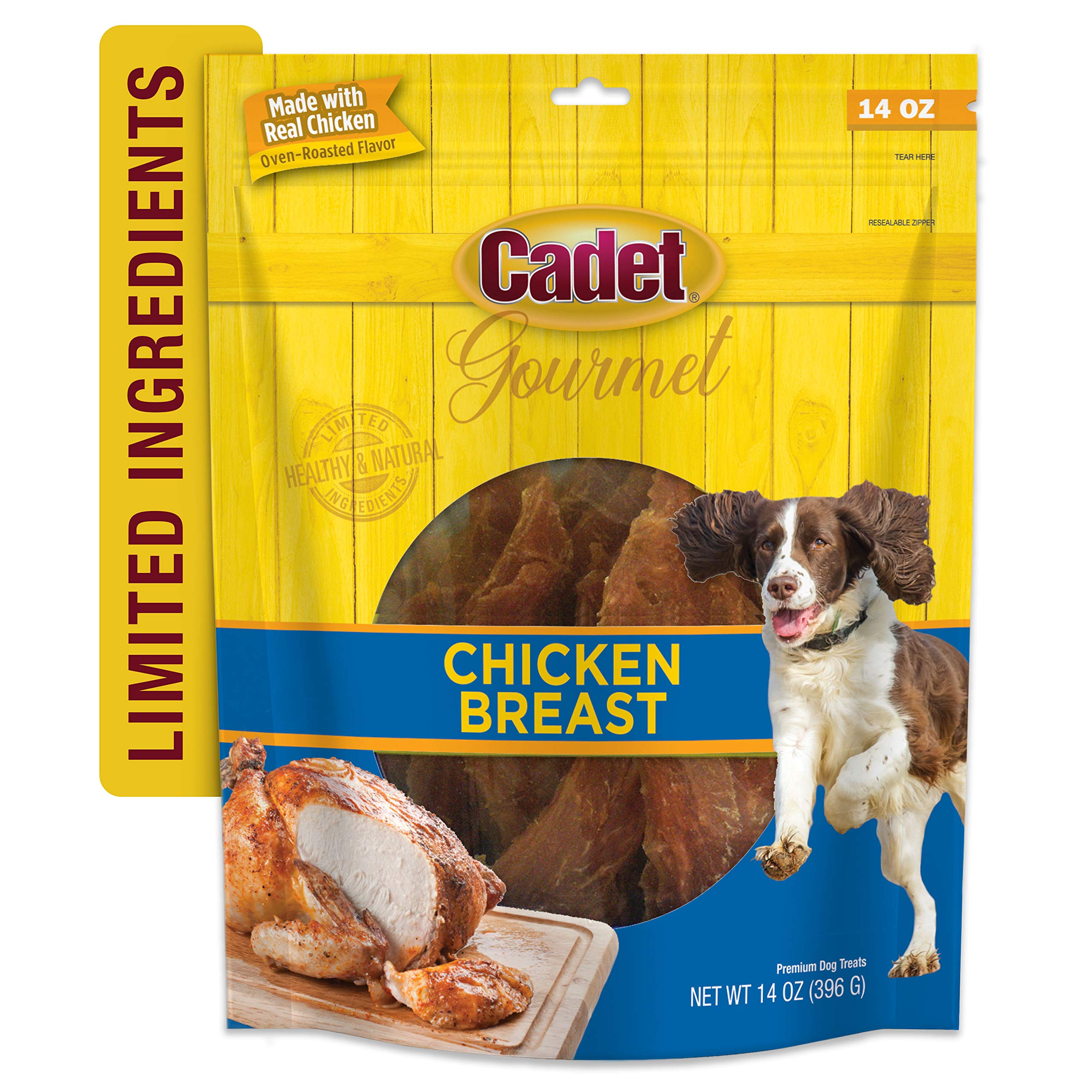 Cadet Gourmet Chicken Breast Dog Treats - Healthy & Natural Chicken Dog Training Treats for Small & Large Dogs - Inspected & Tested in USA (14 oz.) - Image 9