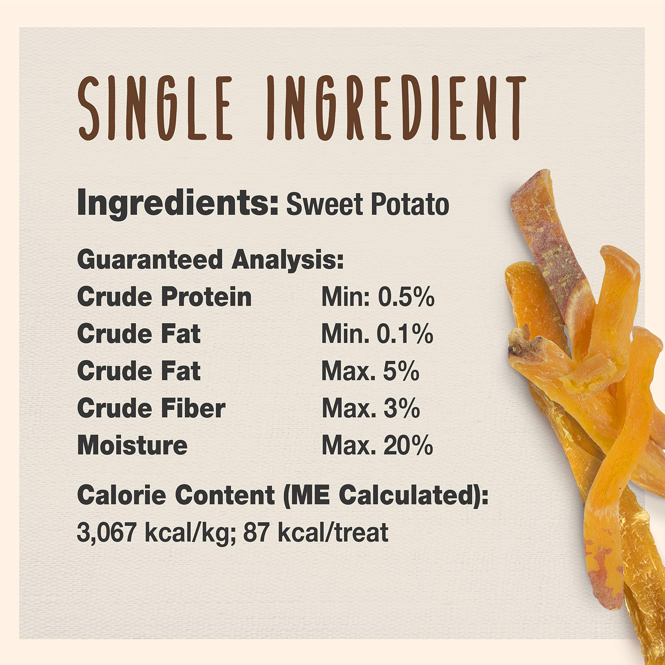 Cadet Gourmet Sweet Potato Steak Fries, Healthy Natural Chewy Dog Treats, Single-Ingredient, for Small & Large Dogs, 1 Pound - Image 4