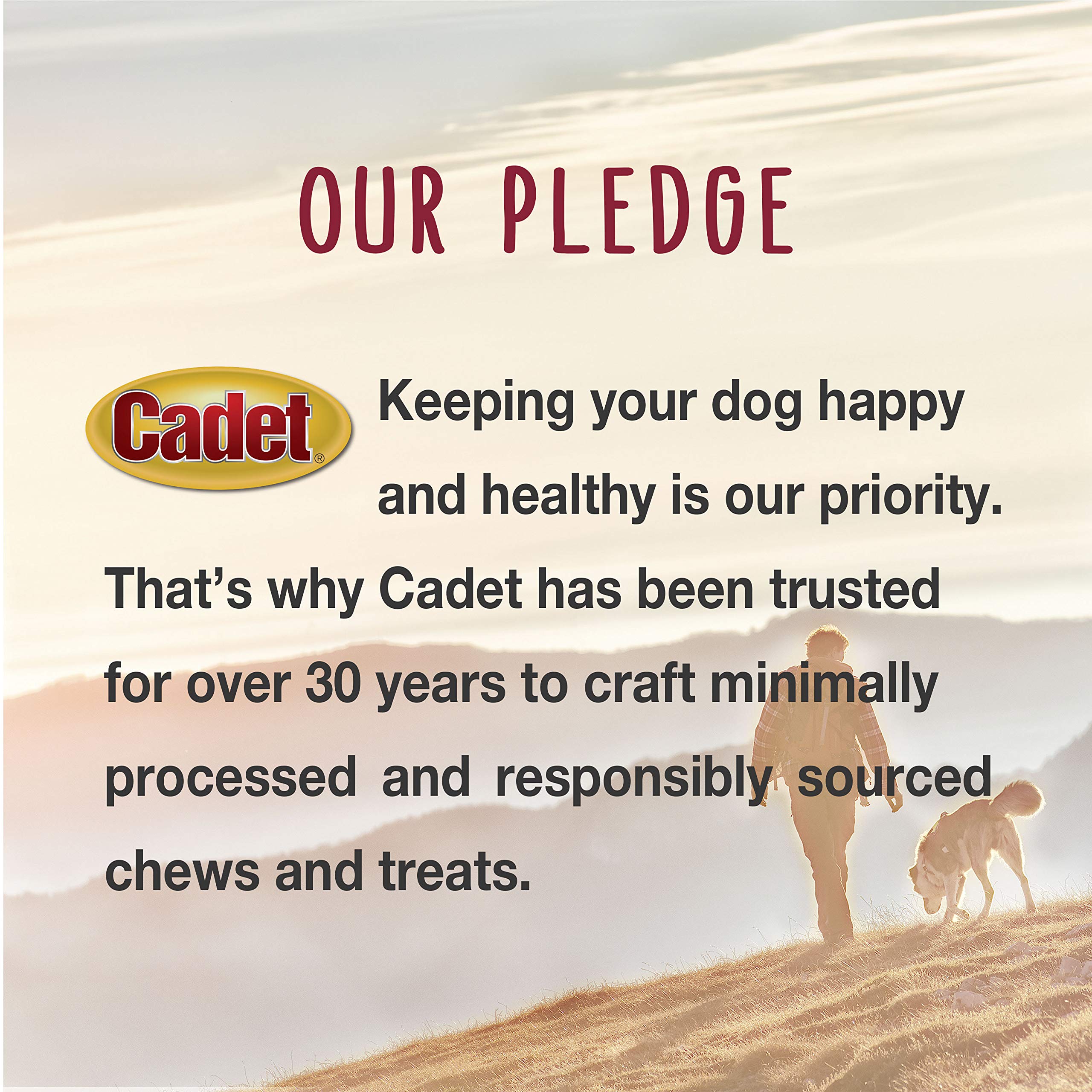 Cadet Junior Stuffed Shin Bones - Highly Digestible, High Protein, Long-Lasting Dog Chew Bone for Aggressive Chewers, Supports Dental Health, - Peanut Butter Flavor, Mini (2 Count) - Image 5