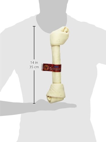 Cadet Premium Grade Beef Hide for Dogs, Long-Lasting Rawhide Knotted Bones Single-Ingredient Dog Chews, 13" - 14", 1 Count - Image 3