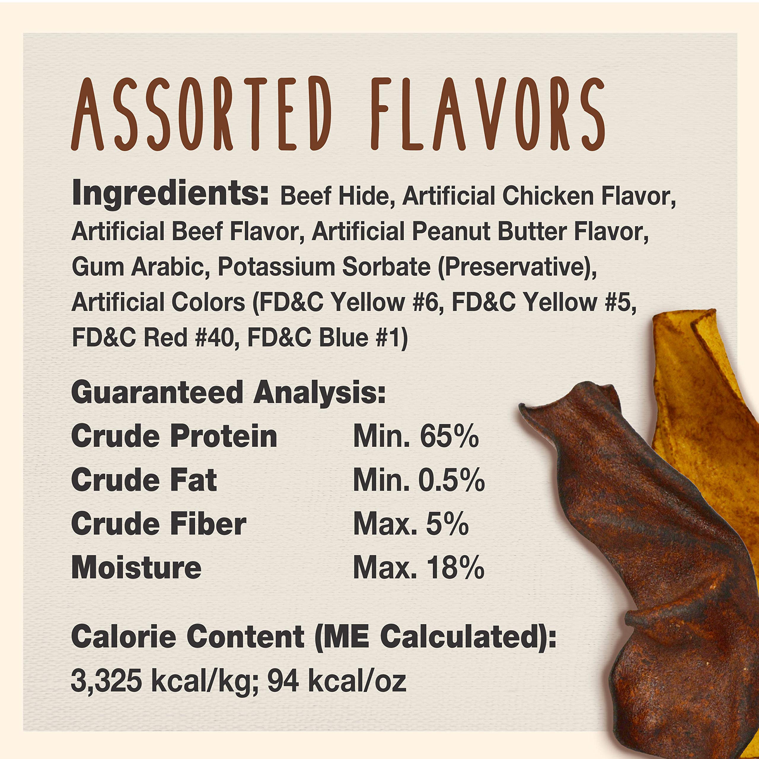 Cadet Premium Grade Beef Hide for Dogs, Rawhide Long Lasting Dog Chews, Chips, Curls & Rolls for Small/Medium/Large Dogs - Image 3