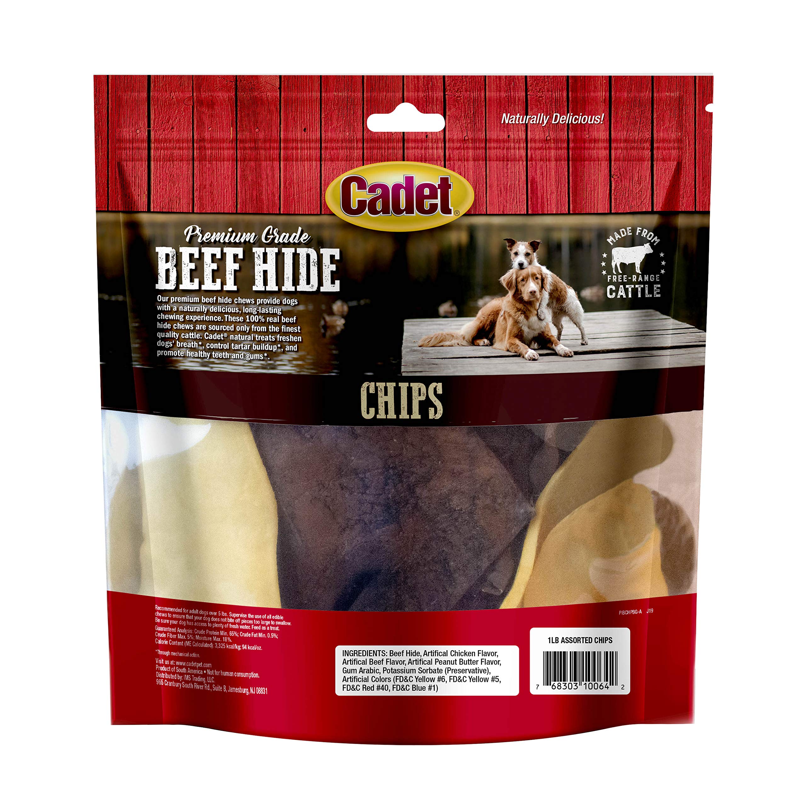Cadet Premium Grade Beef Hide for Dogs, Rawhide Long Lasting Dog Chews, Chips, Curls & Rolls for Small/Medium/Large Dogs - Image 7