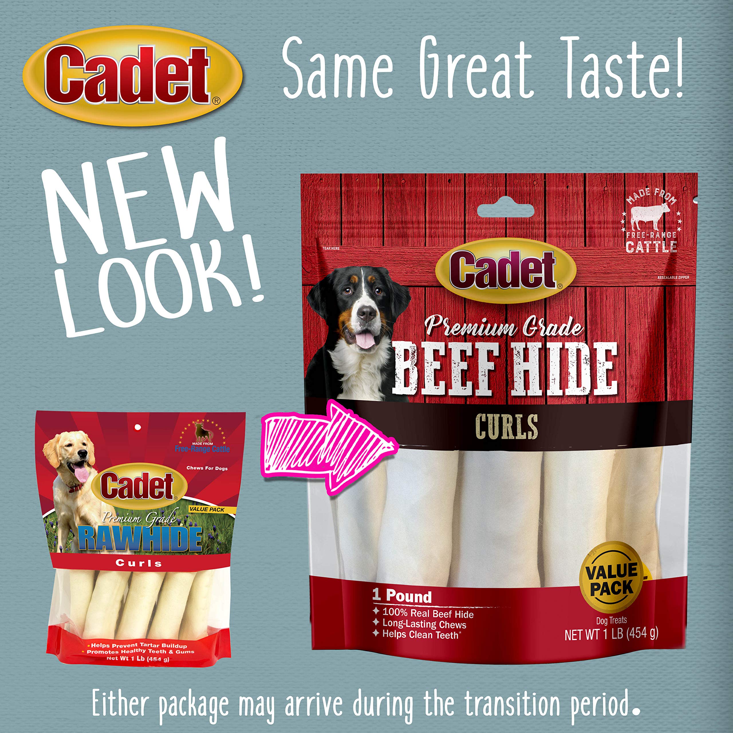 Cadet Premium Grade Beef Hide, Long-Lasting Rawhide Rolls, Single-Ingredient Dog Chews for Small Breeds, 1 Pound - Image 6