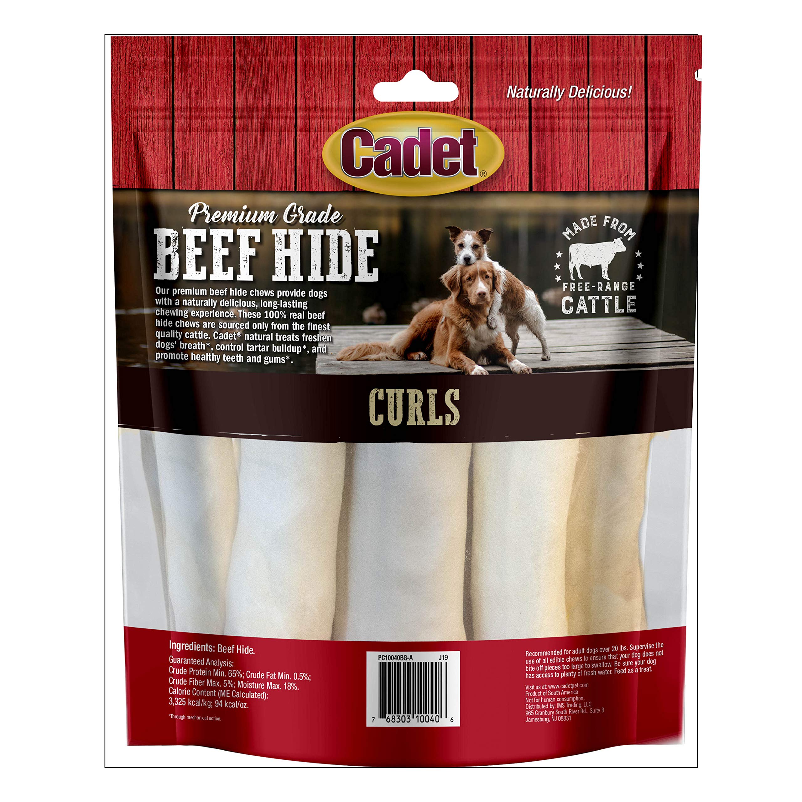 Cadet Premium Grade Beef Hide, Long-Lasting Rawhide Rolls, Single-Ingredient Dog Chews for Small Breeds, 1 Pound - Image 8