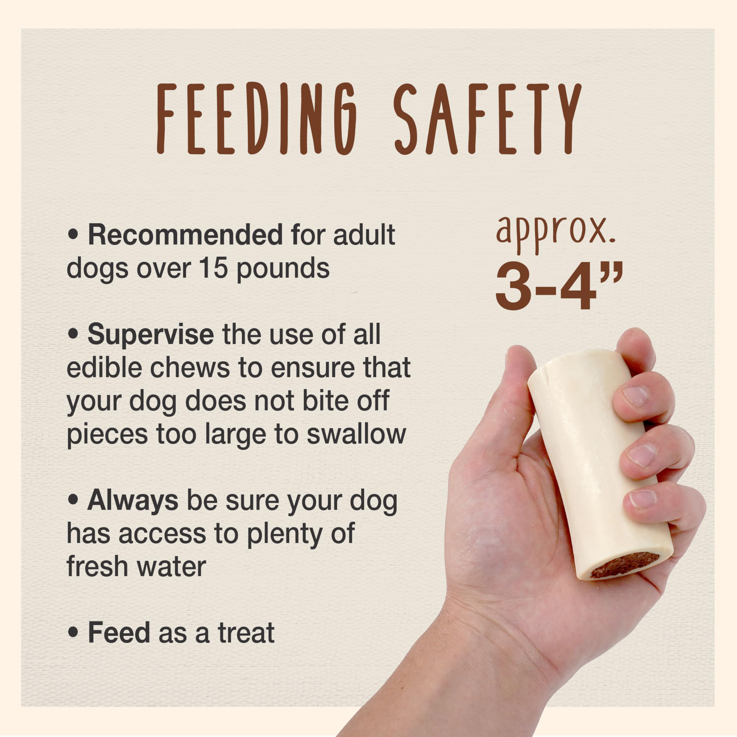 Cadet Stuffed Shin Bone, Long-Lasting Dog Chew Bones for Aggressive Chewers, High Protein Filled Bone Dental Chew for Dogs, Bacon & Cheese Flavor Filling, 3-4" for Small Dogs - Image 5